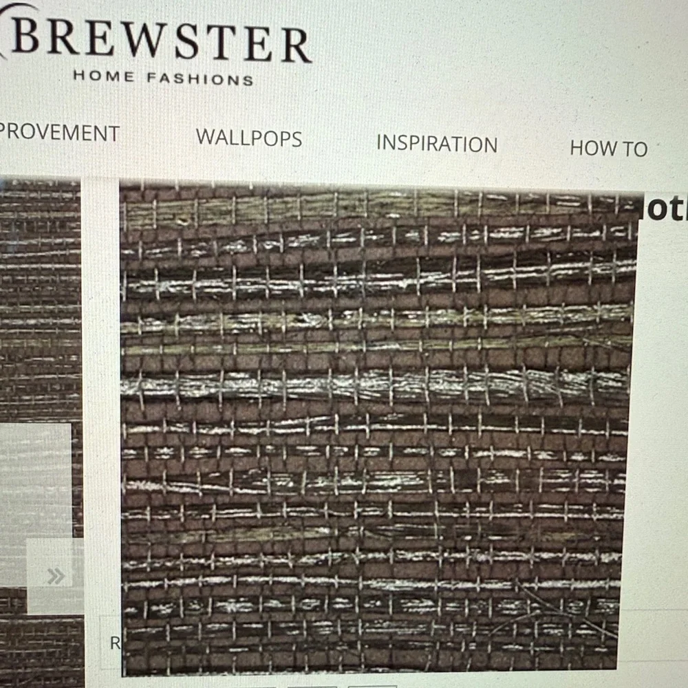 BREWSTER HOME FASHIONS WALLPAPER #ZH80071 - 1 ROLL Shandong Chocolate Grasscloth